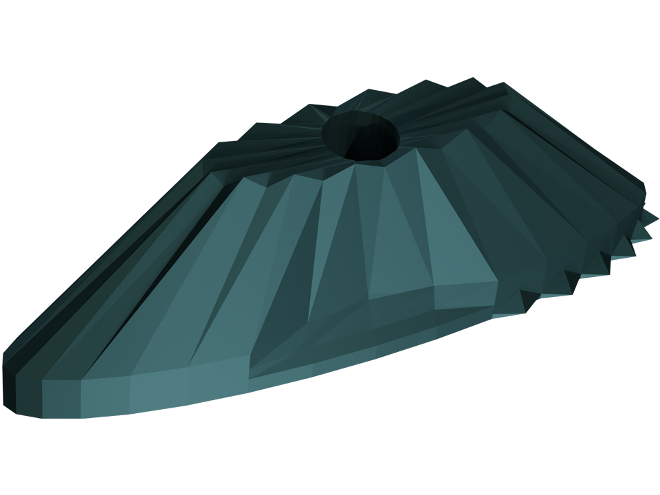 3D Rendering der Ellipsi, Ansicht von schräg unten