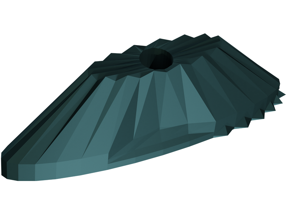 3D Rendering der Ellipsi, Ansicht von schräg unten